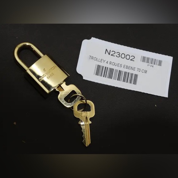 Louis Vuitton Ebene Trolley 4 Roues 70 CM Suitcase with Accessories - Picture 12 of 17